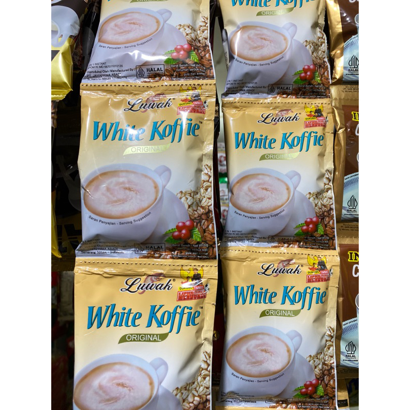 

1 RENCENG KOPI INSTAN/ LUWAK WHITE KOFFIE 20g