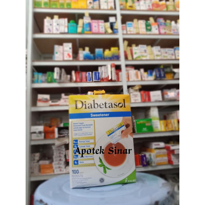 

DIABETASOL SWEETENER BOX 100 sachet