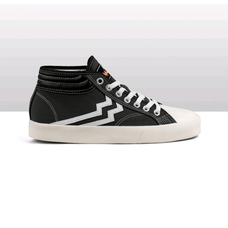 Geoff Max Official - Maverick Mid Black White | Sepatu Pria
