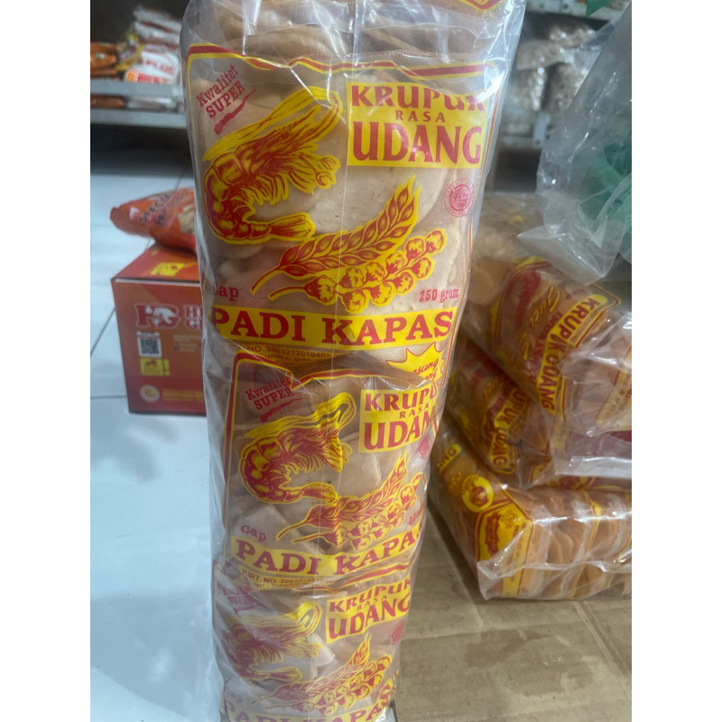 

Kerupuk udang padi kapas 250gr