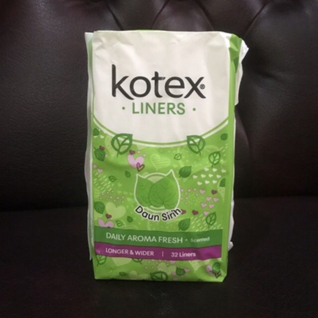 StockBaru- Kotex Liner Daun Sirih L&W 32s / Kotex Pantyliner L&W 32s Daun Sirih / Unscented / Daily