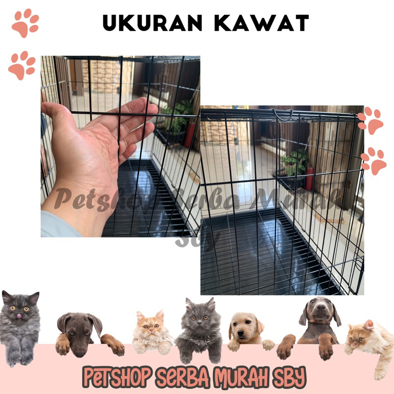 WAJIB TANYA STOCK! Kandang Kucing Ukuran 75 Kawat Tipis