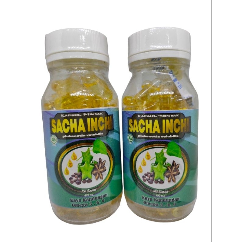 SACHA INCHI KAPSUL OMEGA NABATI KECERDASAN ANAK KESEMUTAN KOLESTEROL