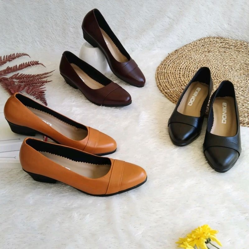 sepatu pantofel wanita/sepatu kerja wanita kulit