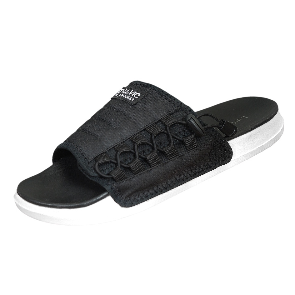 LEVIC MORGEEN - NEW PRODUCT JACOB BLACK WHITE Sandal Slide Pria Wanita Arctic x Shopee Sandal Eksklusif GARANSI 3 BULAN / Sandal Slipper Premium - JACOB Sandal Slide Casual Pria - Sandal Pria Slide Slip on sandal selop sandal slop sendal selop sendal slop