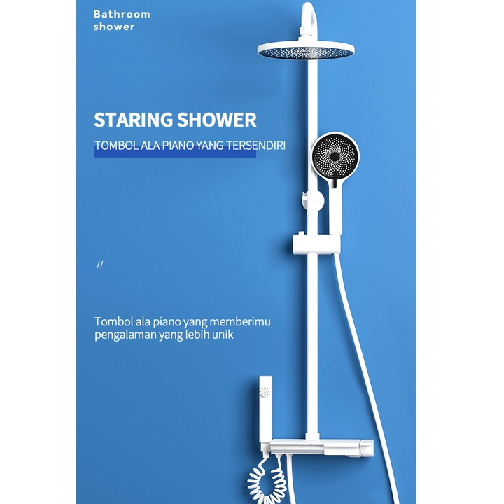 Set Shower Panas Dingin / 2023 Model Terbaru 4in1 Set Keran Kamar Mandi / Set Shower Full Tembaga