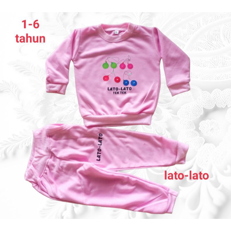 Setelan Anak Perempuan Untuk Usia 1-6 Tahun Motif Barbie/Setelan Baju Anak Cewek Barbie