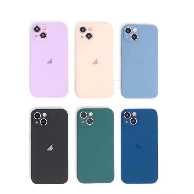 SQUARE EDGE PRO CAMERA CASE IPHONE 12 MINI 13 MINI 7 8 PLUS SE2020 WARNA MACAROON WITH LOGO