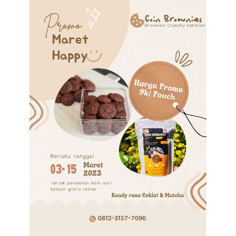 

BROWNIES COIN (Brownies Crunchy Kekinian)