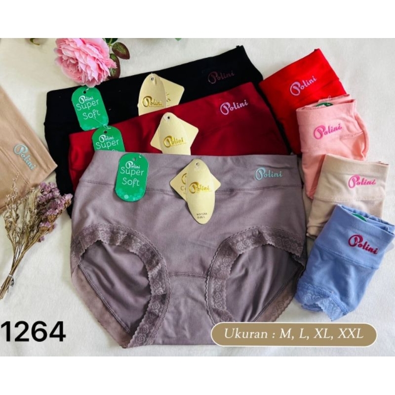 (6pcs)CELANA DALAM WANITA POLINI RENDA.Art1264