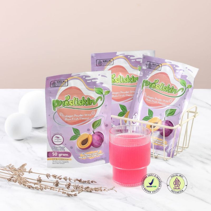 Presliskin Collagen Powder Drink Plum Fruit Flavour ( 1 Collagen Plum Fruit )