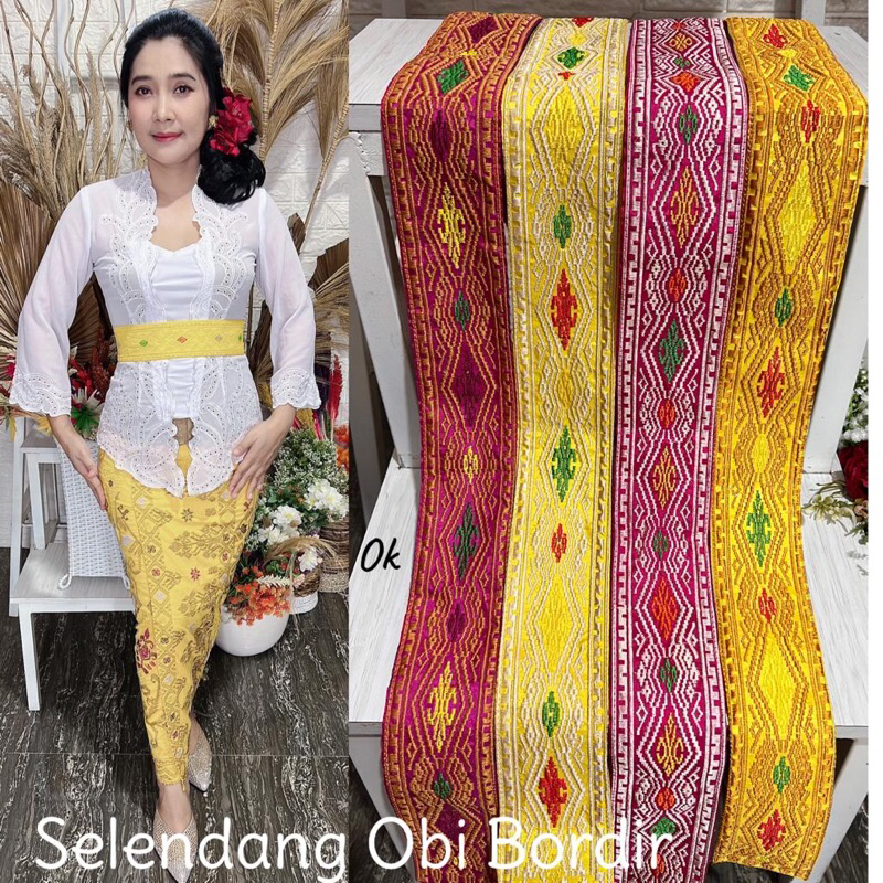 SELENDANG OBI BORDIR SONGKET BALI