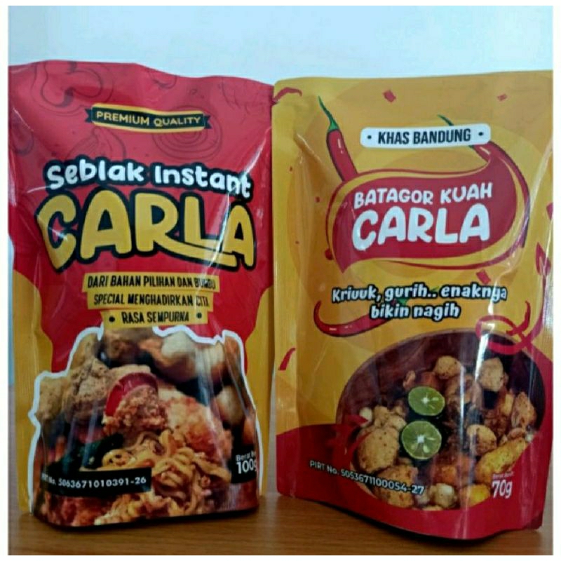 Seblak Kuah/Seblak Kuah Carla/Seblak Carla/Seblak Instant/Seblak Khas Bandung 100gr