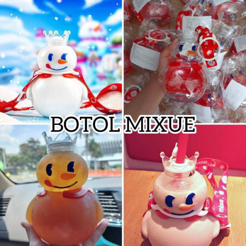 Tumblr Mixue Botol 700ml dengan tali Mixue