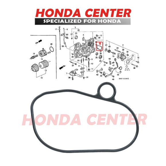 seal oring pompa oli mesin  besar kecil honda accord maestro cielo s84 s86 vti vtil odyssey ra6 1990 1991 1992 1993 1994 1995 1996 1997 1998 1999 2000 2001 2002 2003