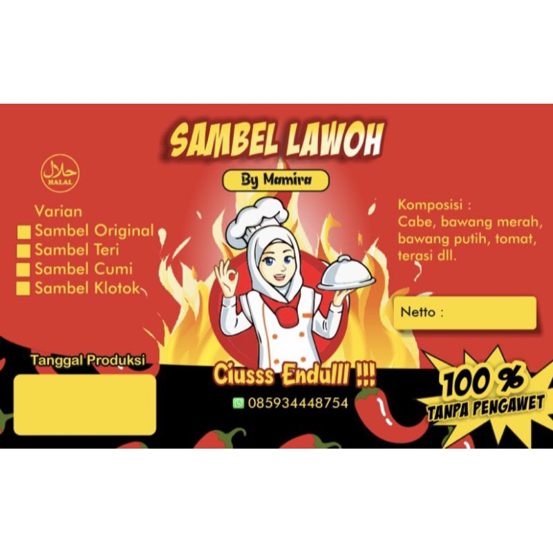 

SAMBAL TERI, SAMBAL KLOTOK, SAMBAL ORIGINAL