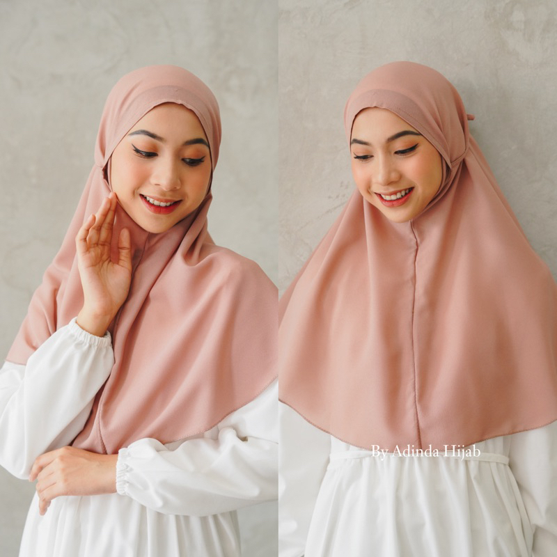 𝐁𝐘 𝐀𝐃𝐈𝐍𝐃𝐀 Bergo Maryam Diamond Jahit Tepi Aisyah Tali Non Pet Hijab Instant Jilbab aida