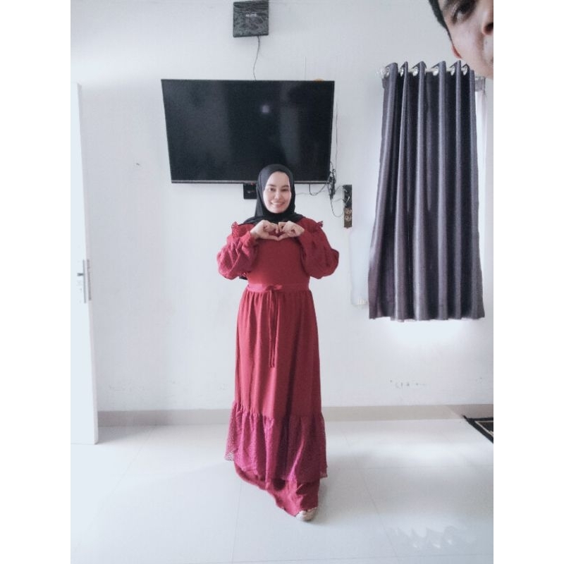 DISKON 55% Kualitas Premium Baju Gamis Couple Set Keluarga Ibu Dan Anak Perempuan Terbagus Azraqi Bahan Crinkle Polo Premium Tebal Dan Adem Dress Mom And Kids Gamis Ibu Dan Anak Terbaru Dress Cantik Ibu Dan Anak Gamis Couple Terbagus Terbaru