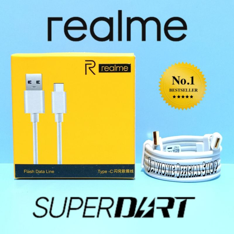 Kabel Data Charger Cas Realme 5 6 7 8 9 9i 10 C53 C55 X XT X2 X3 X50 GT 2 Neo Master Narzo 20 50 PRO+ Pro Plus 4G 5G Original Super DART TYPE C VOOC FLASH CHARGE