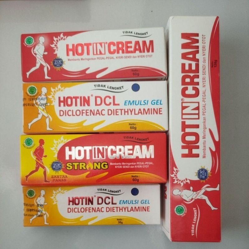 Hot In Cream Tube 60gr / Hot In Cream 120gr / Strong 60gr / DCL 60gr / DCL 30gr