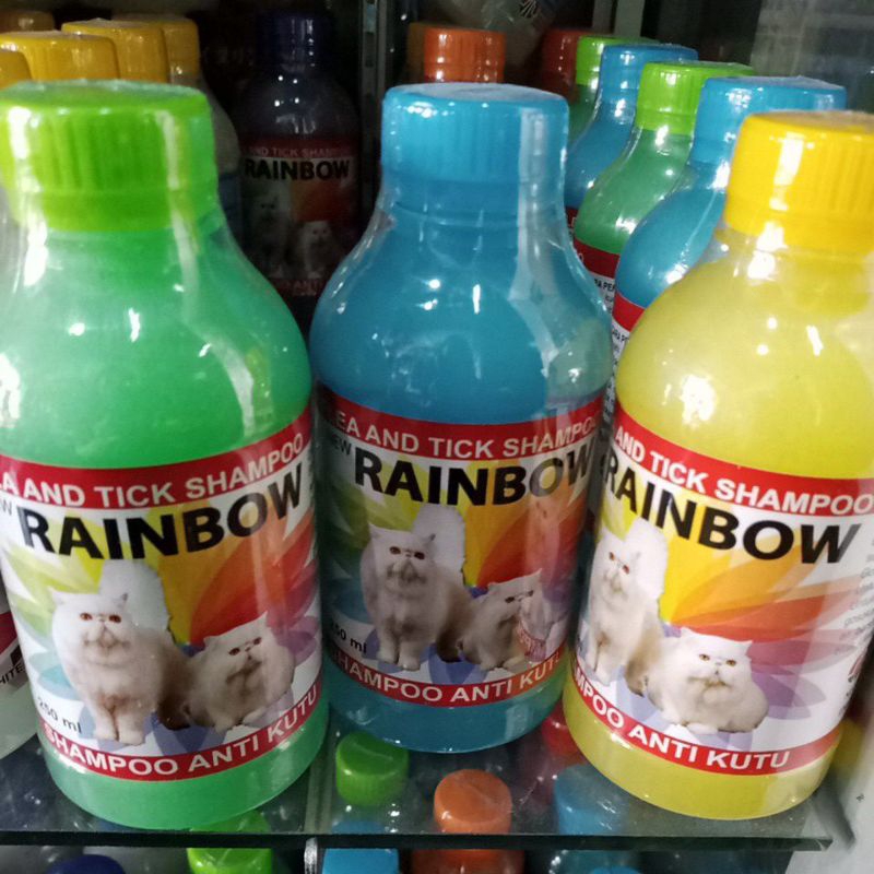 Shampoo anti kutu kucing RAINBOW