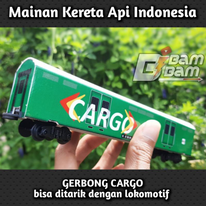 Kereta Api Indonesia - GERBONG CARGO(Handmade) - Bibam Bibam