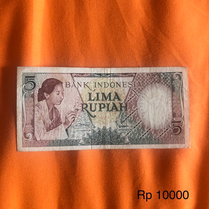 Uang kertas kuno 5 rupiah