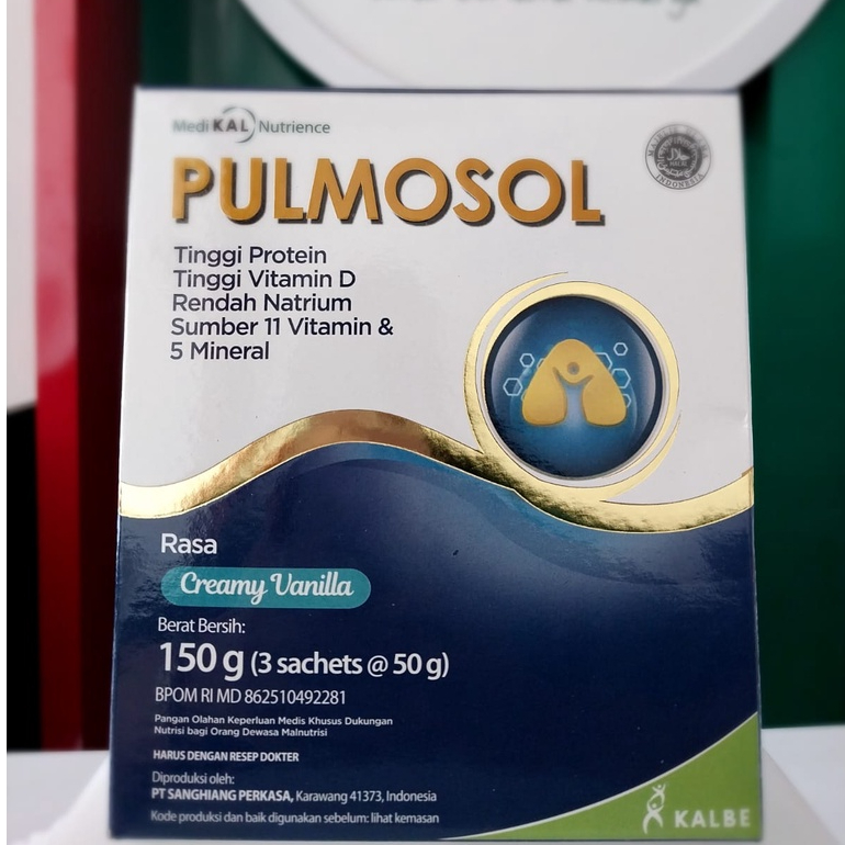 

SUSU PULMOSOL RASA CREAMY VANILA 150 GRAM (ISI 3 SACHET)