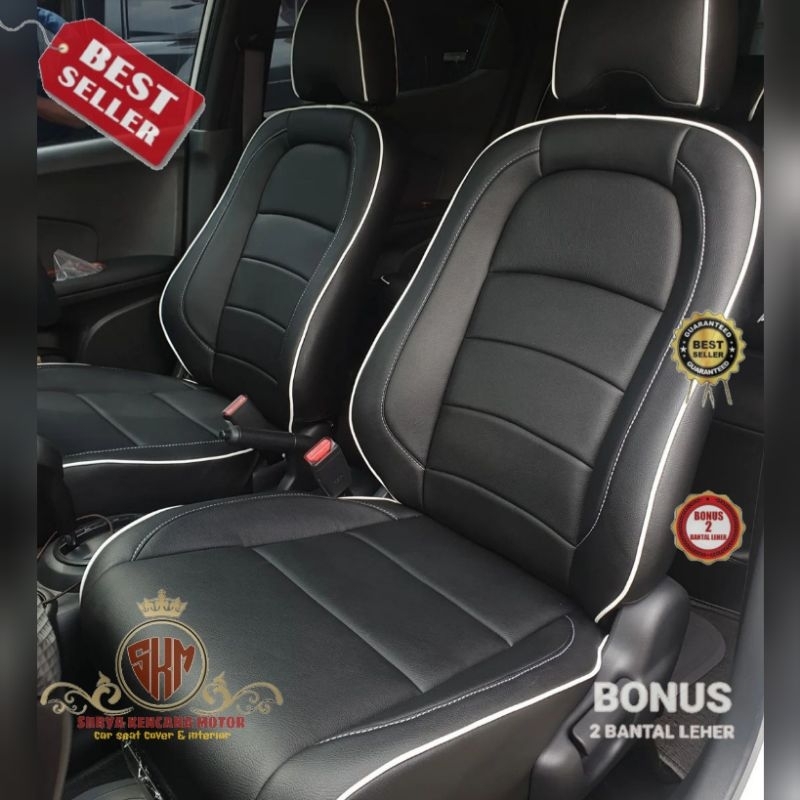 sarung jok kulit mobil Honda Brio 2018-2023 RS fullset jok