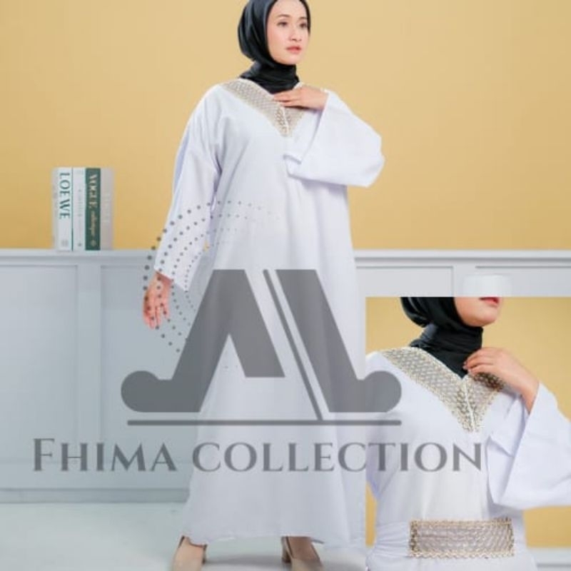 GAMIS DINAS KEKI PNS/PDH/PEMDA gamis putih dan hitam/gamis umroh dan haji