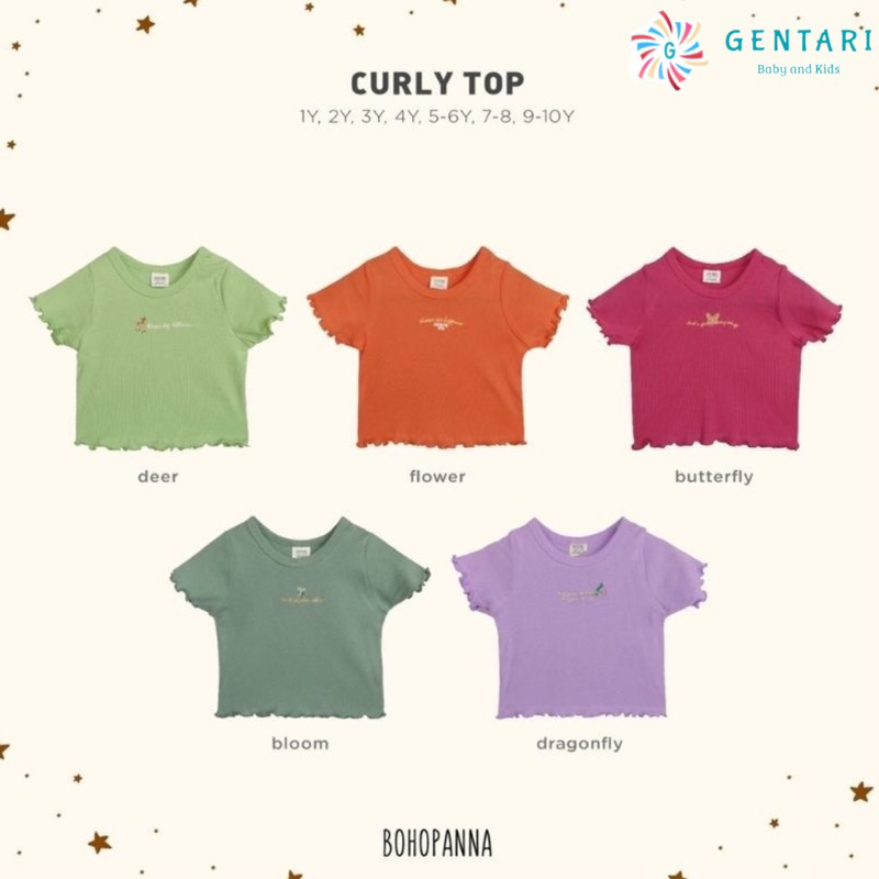 BOHOPANNA - CURLY TOP - ATASAN ANAK