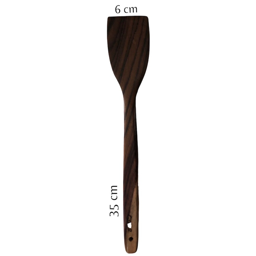 TOP! SPATULA MERK CYPRUZ TURNER KOTAK RATA BAHAN KAYU SONOKELING HIGH QUALITY