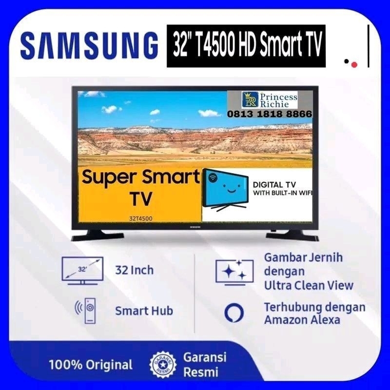 TV SAMSUNG 32 INCH SMART TV DIGITAL TV LED T4500 4500
