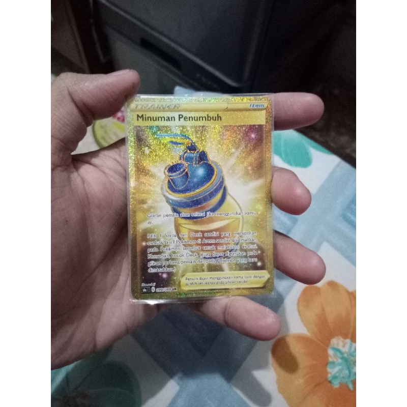 kartu pokemon bahasa Indonesia minuman penumbuh UR