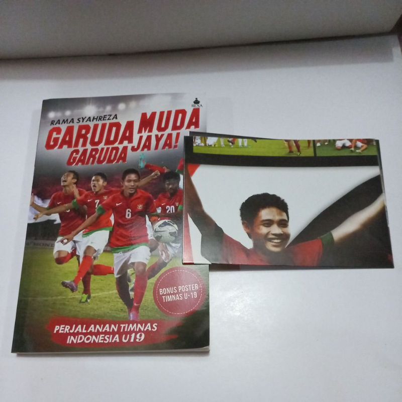 Buku Memoar Original Garuda Muda Jaya "Perjalanan Timnas Indonesia U19" Bonus Poster Timnas U-19