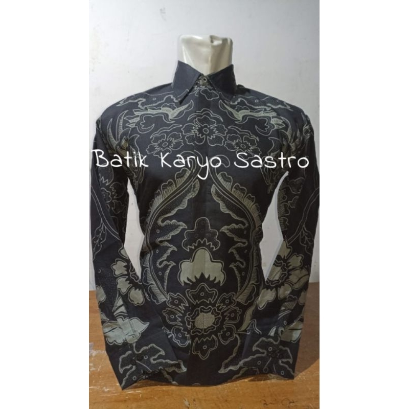 Baju Kemeja Batik Pria Lengan Pendek Premium Slimfit Katun Full Furing