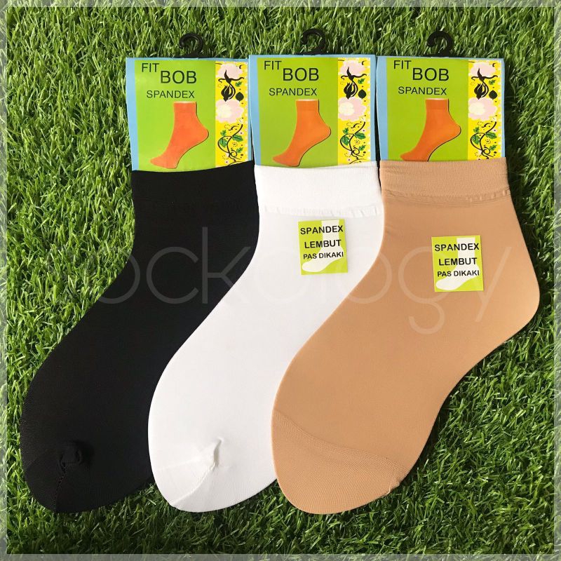 (Min 3pcs @3.250) Kaos kaki mata kaki stoking spandex Fit BoB tipis lembut pas di kaki