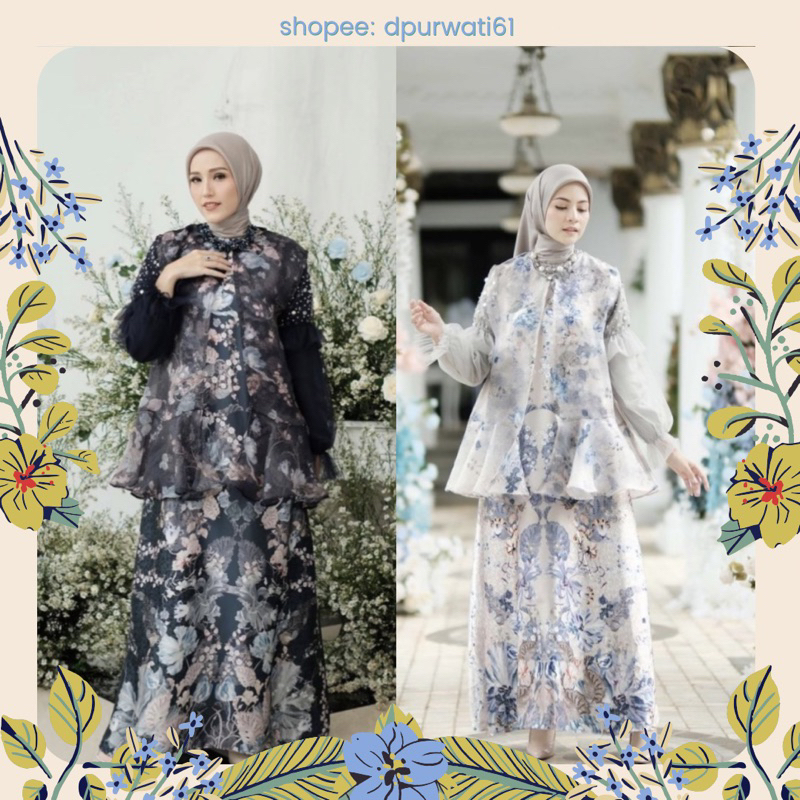 ❗️FIX DAPAT❗️IRIS DRESS PAYET IVORY OSCAR BY VANILLA HIJAB