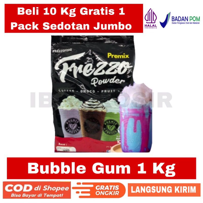 

Frezzo Bubuk Minuman Bubble Gum 1 Kg Powder Drink Es Terlaris