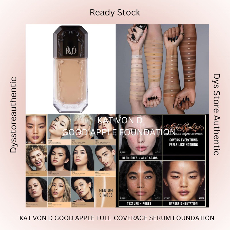 PO KVD BEAUTY Kat Von D Good Apple Full-Coverage Transfer-Proof Vegan Serum Foundation