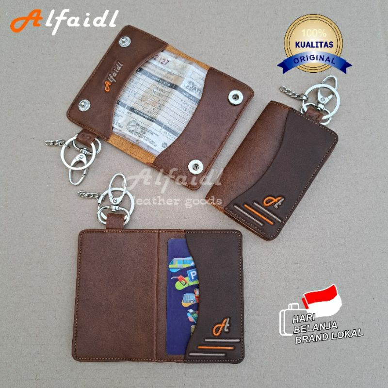 TERLARIS Dompet STNK MOBIL/MOTOR Gantungan Kunci MOBIL/MOTOR Dompet MOBIL/MOTOR Original Alfaidl