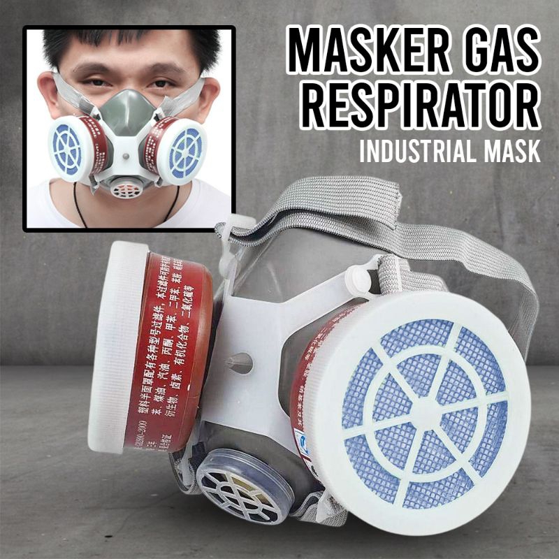 Masker Gas Respirator/ Masker Cat Anti virus Indusrial Mask