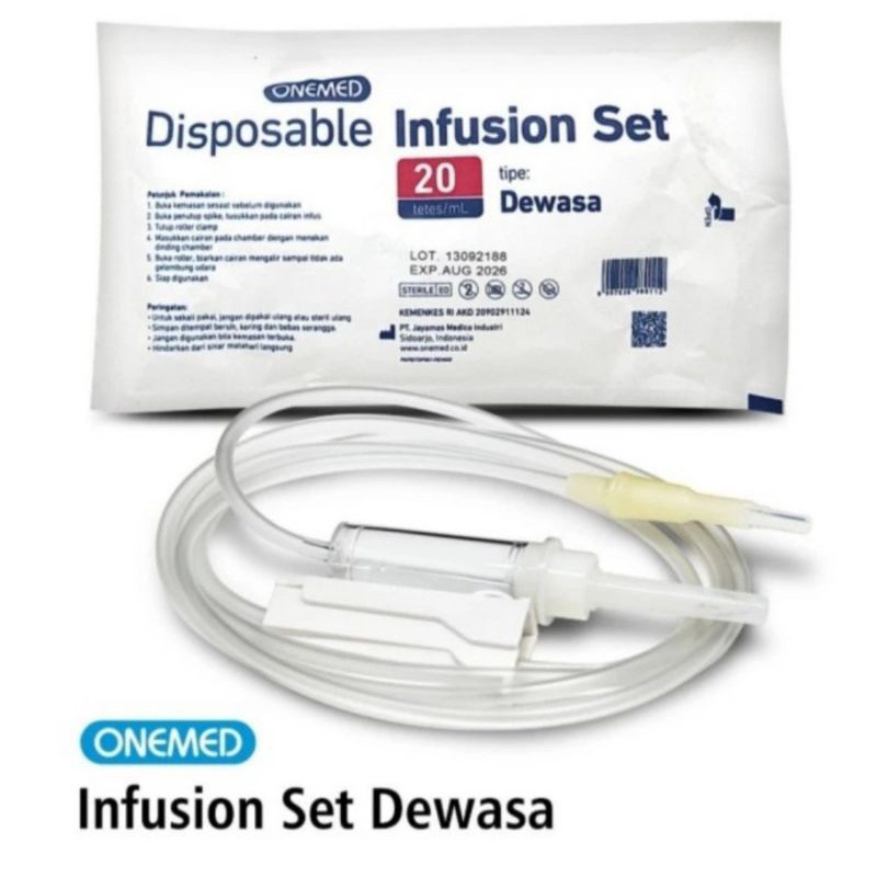 Infus Set Onemed Dewasa Selang Infus Dewasa Onemed Infusion Set Alat Infus Dewasa Infus Set Dewasa Onemed