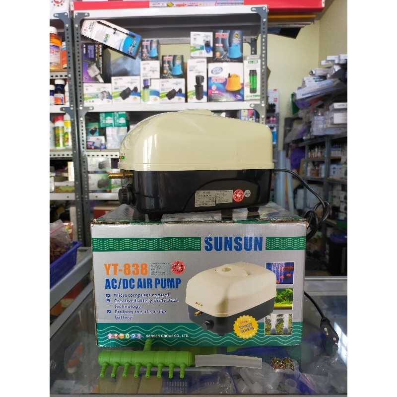 SUNSUN YT-838 AIR PUMP ACDC AERATOR AC/DC YT 838