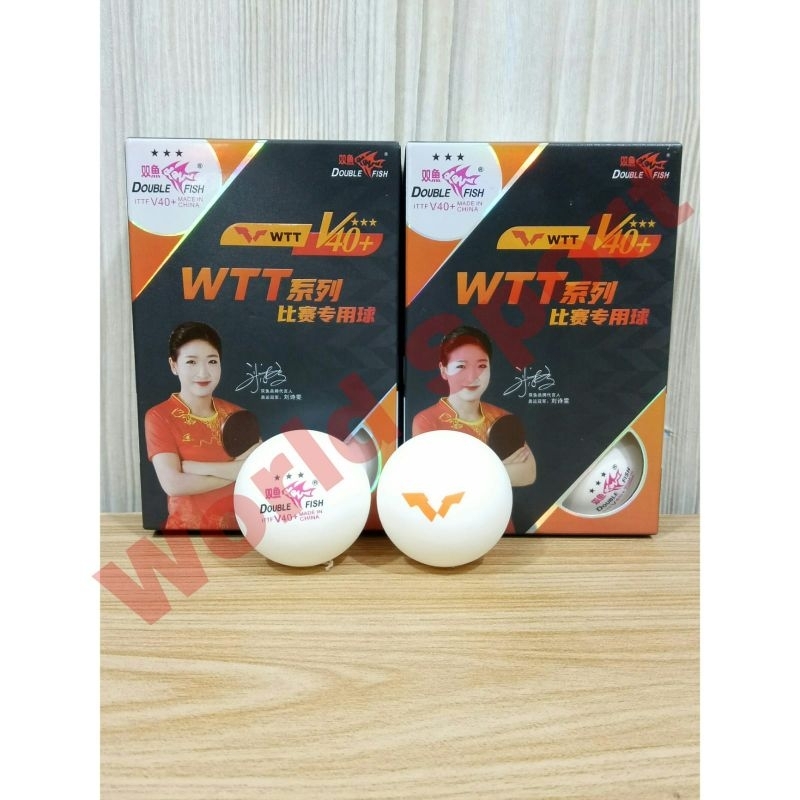 Bola Pingpong - Bola Tenis Meja - Bola Pingpong DOUBLE FISH V40+ WTT Original
