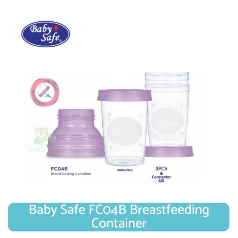 Babysafe Breast Feeding Container FC04B / wadah penyimpanan