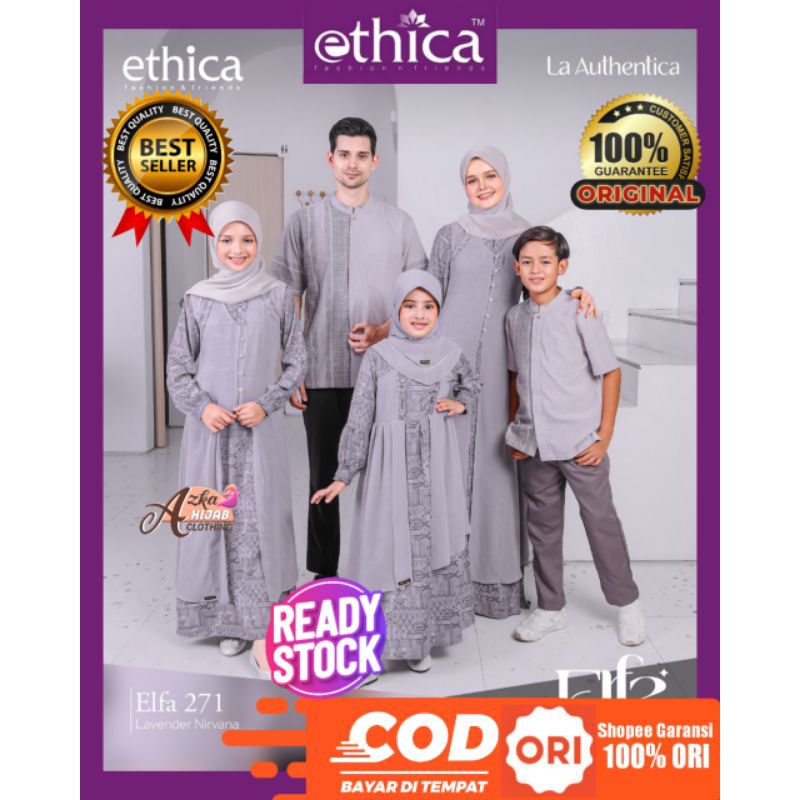 SARIMBIT ETHICA SALE‼️ETHICA CUCI GUDANG DISKON 50% ELFA 271 LAVENDER NIRVANA / BAJU COUPLE KELUARGA