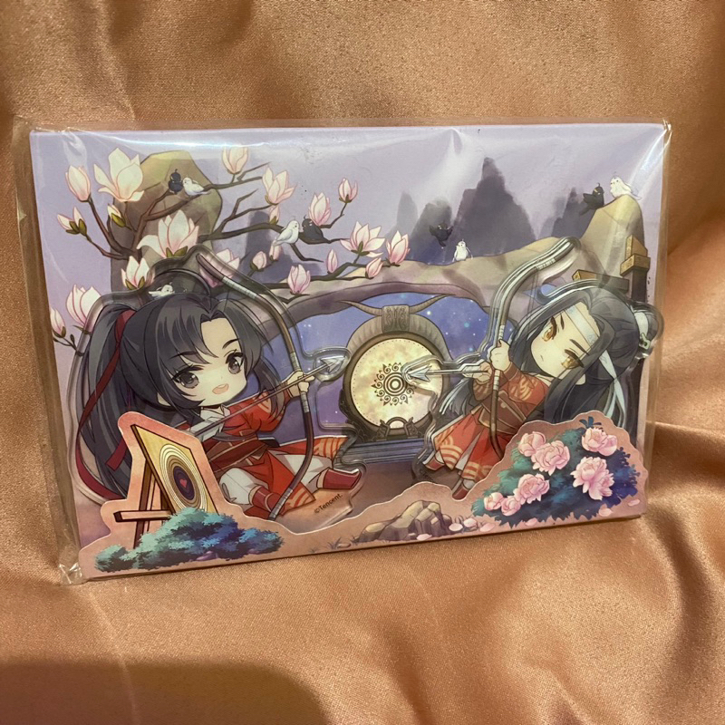 ready stock official mdzs wangxian chibi standee