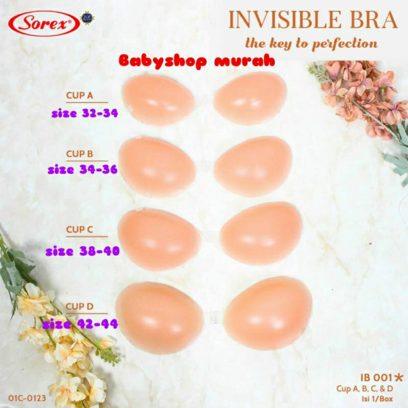 BRA SILICONE INVISIBLE SOREX IB 001 BH TEMPEL DRESS ORI