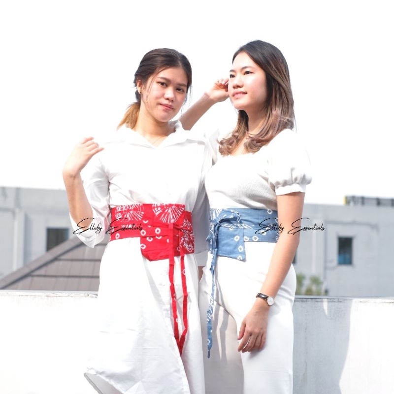 Obi Belt Tenun Tiedye Batik / Obi Belt / Obi Batik / Ikat Pinggang Obi Belt